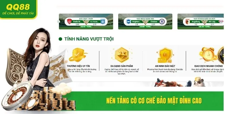 QQ88 🎖️ Nhà Cái Casino QQ88 Lauren Link Vào Mới Nhất T5/2025 18 Hệ thống áp dụng công nghệ bảo mật tiên tiến hàng đầu.